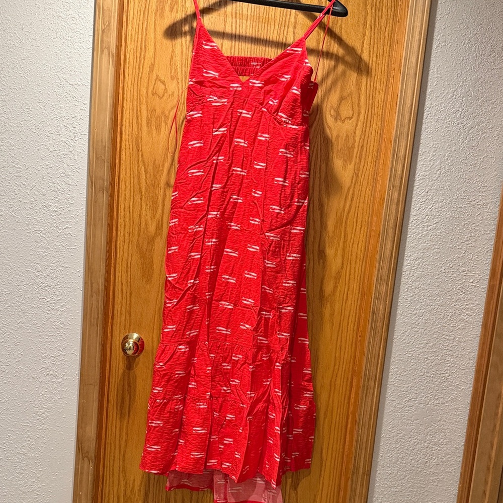 Red Strappy Maxi Dress